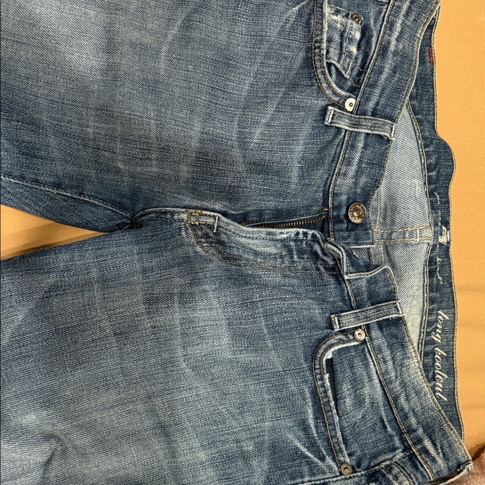 Melissa McCarthy Seven7 Women's Blue Straight Leg Jeans